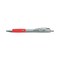 Universal 0.7 mm. Medium Comfort Grip Retractable Gel Pen - Red Ink, Gray/Red/Silver Barrel (1-Dozen)